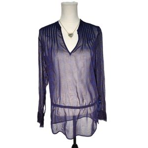 Polo Jeans Co, by Ralph Lauren, Navy Blue print Tunic. Size XS